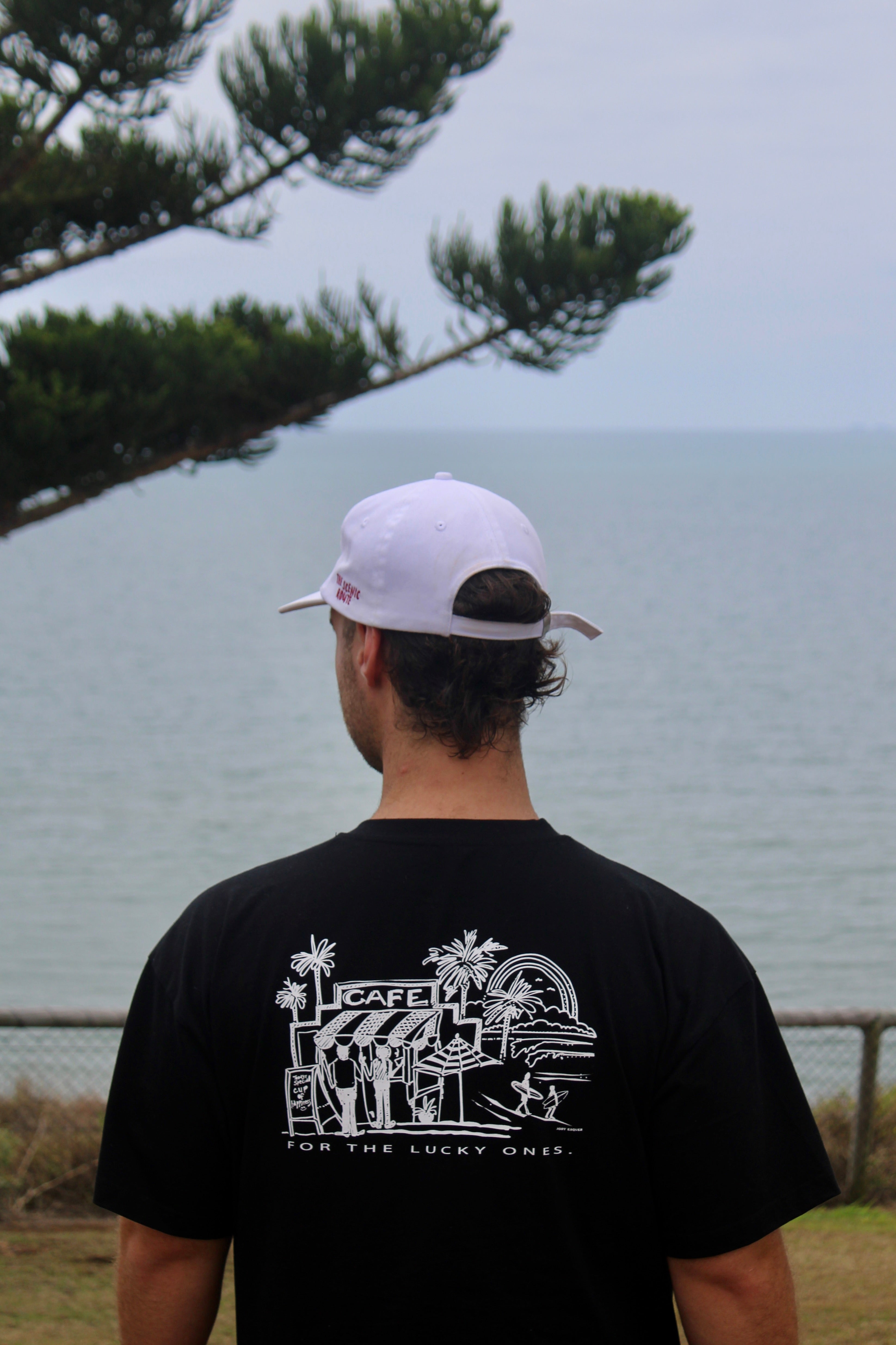 Lucky Cafe Tee - Black